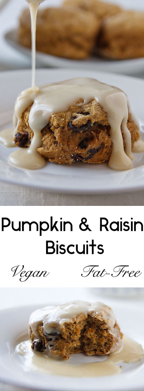 Fat-Free Pumpkin and Raisin Biscuits