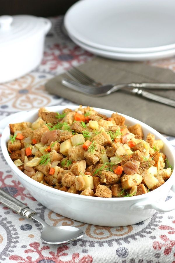 Fennel, Apple, and Chestnut Stuffing