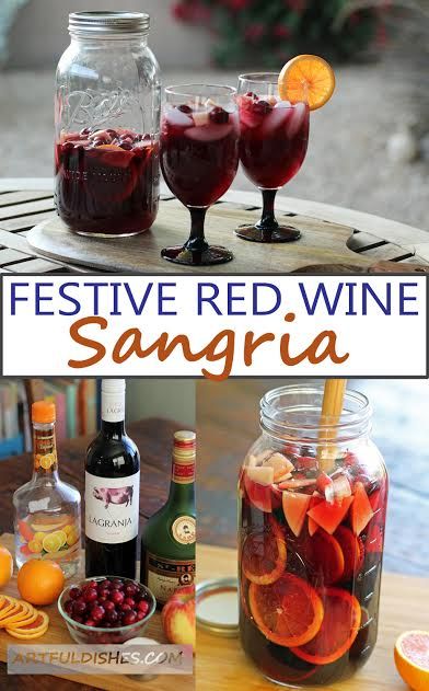 Festive Red Wine Sangria