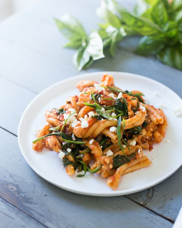 Fire Roasted Tomato and Feta Pasta