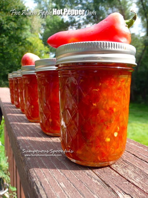 Five Alarm Apple Hot Pepper Jam