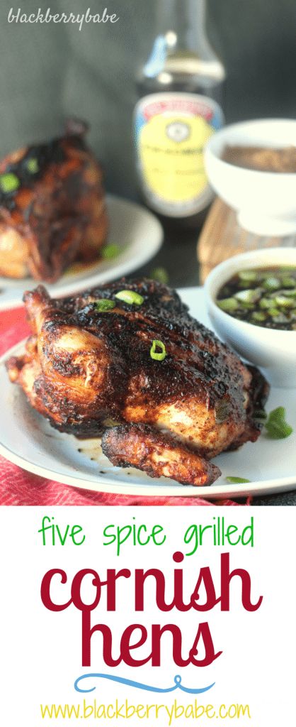 Five-Spice Rubbed Cornish Hens with Mongolian Barbecue Sauce