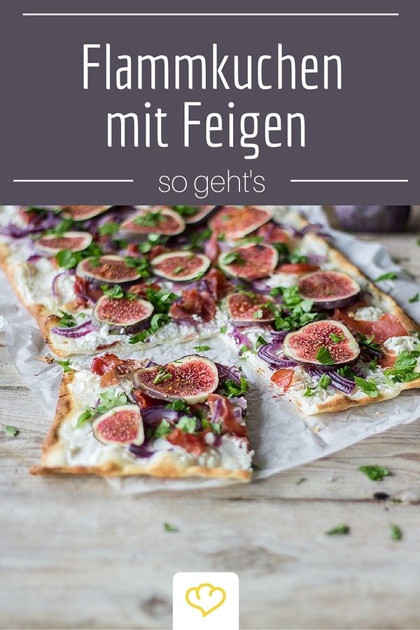 Flammkuchen mit Ziegenkäse und Feigen