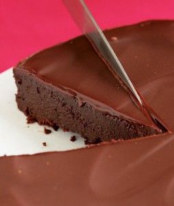 Flourless Chocolate Cake with Chocolate Glaze