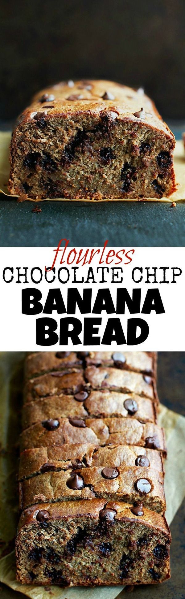 Flourless Chocolate Chip Banana Bread