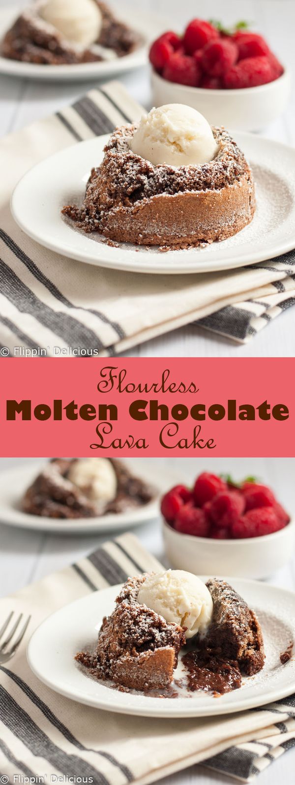 Flourless Molten Chocolate Lava Cake (Gluten Free