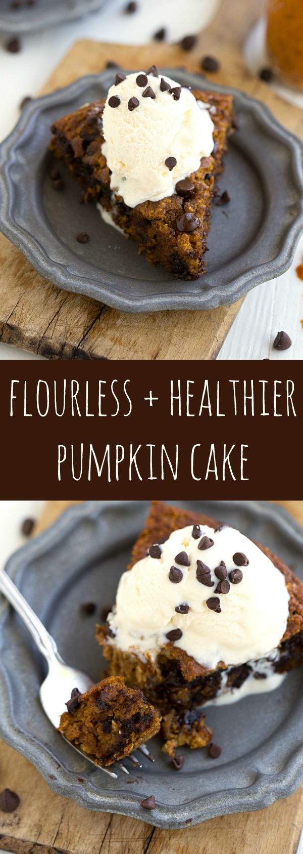 Flourless Pumpkin Chocolate-Chip Cake