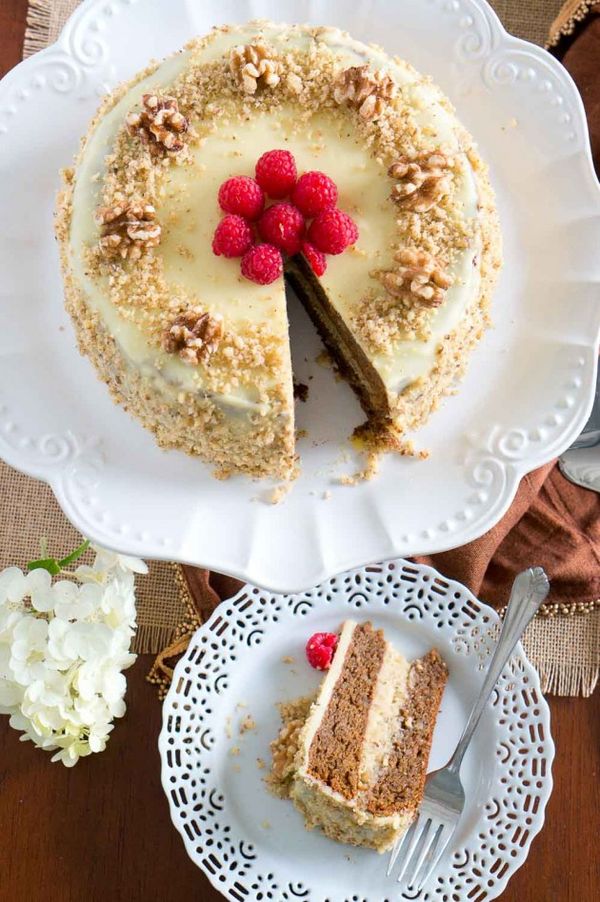 Flourless Walnut Chocolate Cake