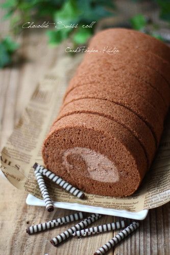 Fluffy Cocoa, Chocolate Roll Cake