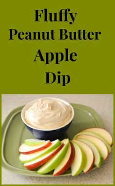 Fluffy Peanut Butter Apple Dip