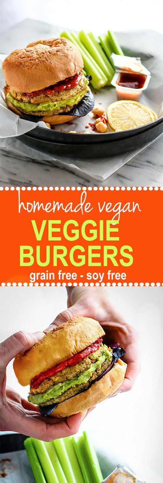 Freezer Friendly Homemade Vegan Veggie Burgers (Grain Free, Soy Free