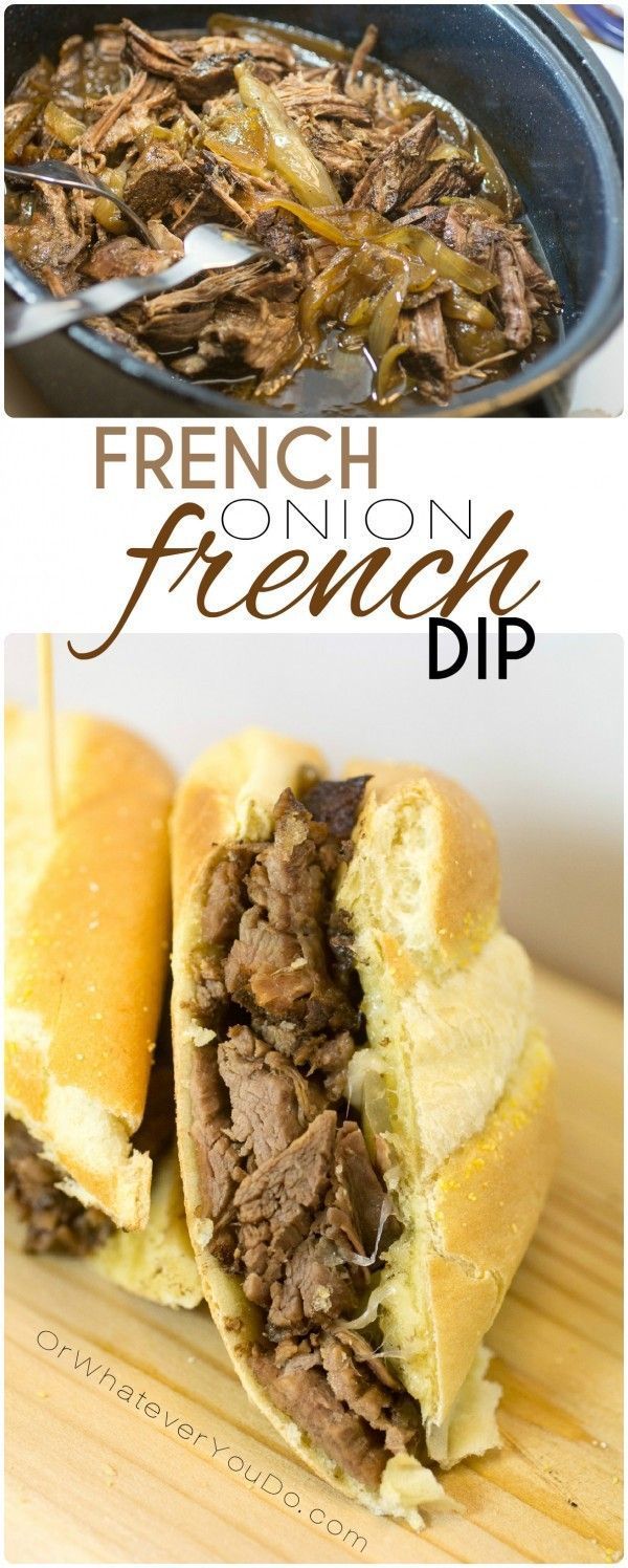 French Onion French Dip Chuck Roast