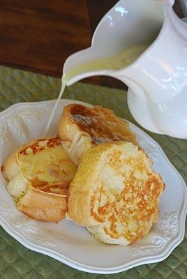 French Toast with Coconut Syrup