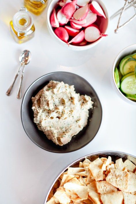 Fresh Herb White Bean Dip