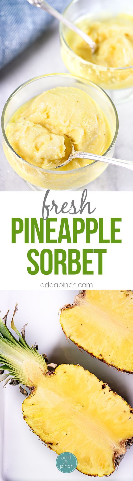 Fresh Pineapple Sorbet