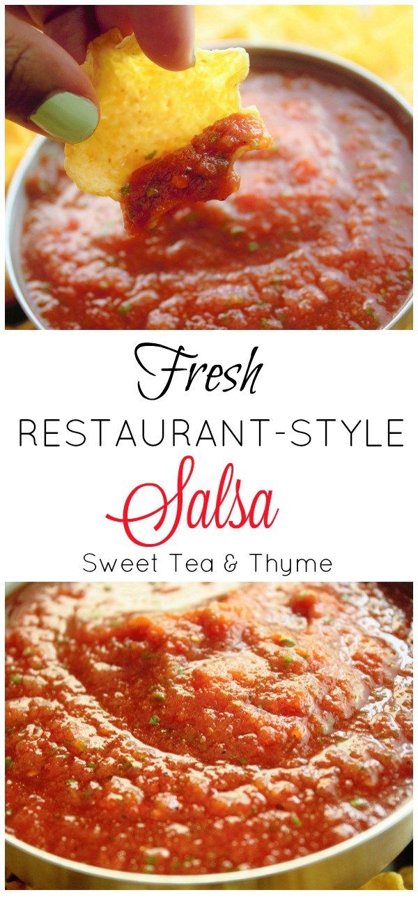 Fresh Salsa- Restaurant Style