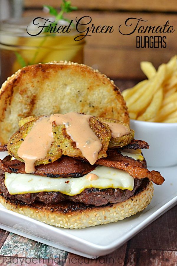 Fried Green Tomato Burgers