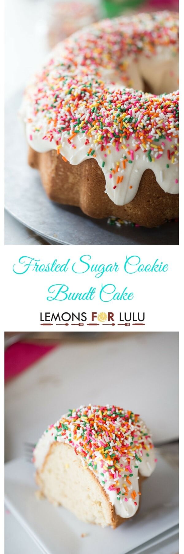 Frosted Sugar Cookie Bundt Cake