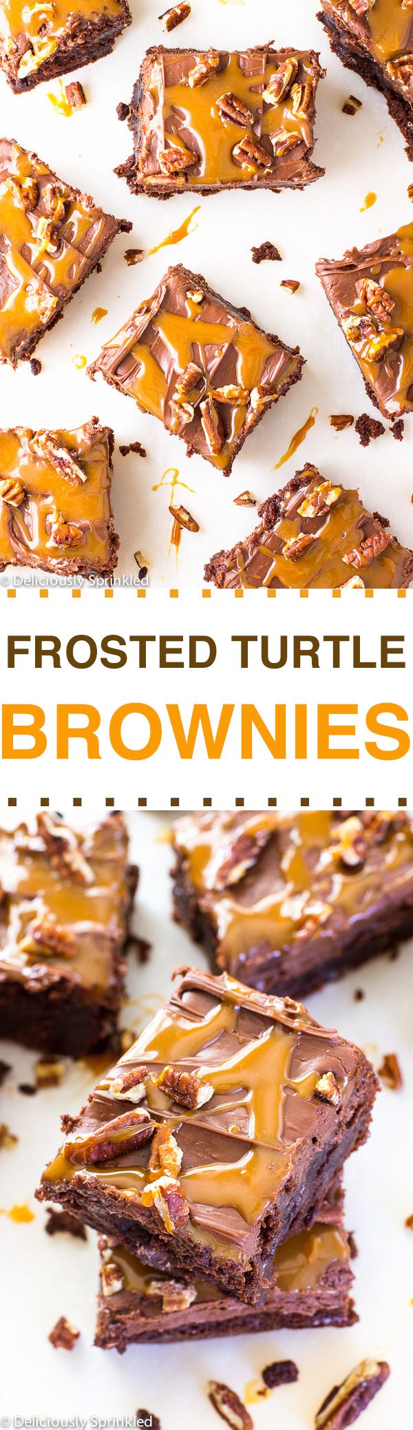 Frosted Turtle Brownies