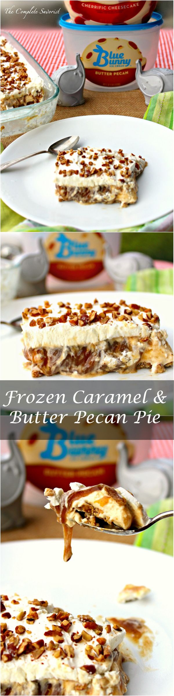 Frozen Caramel and Butter Pecan Pie