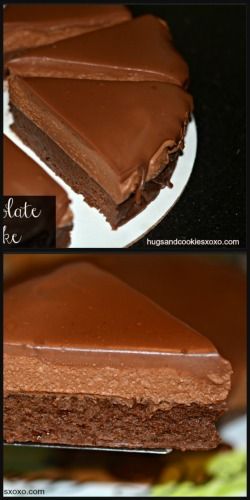 Frozen Chocolate Mousse Layer Cake