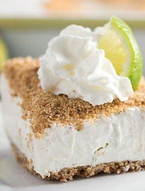 Frozen Key Lime Crunch Cake