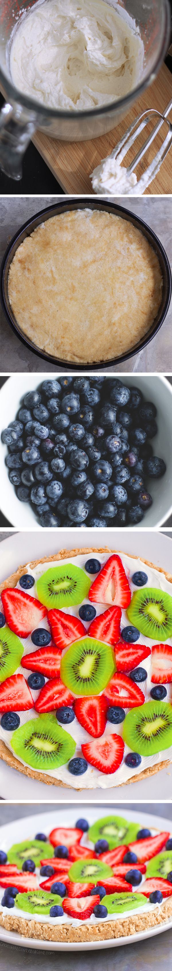 Fruit Pizza–With A Flourless Sugar Cookie Crust