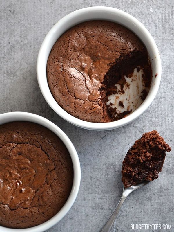 Fudge Brownie Pots (for two