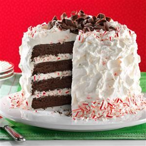 Fudgy Peppermint Stick Torte