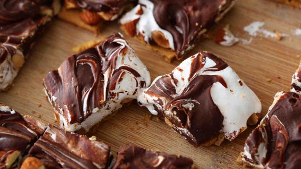 Fudgy Rocky Road Bars