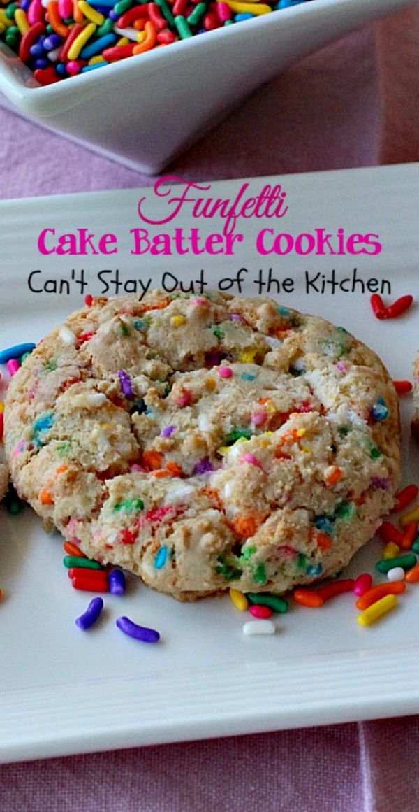 Funfetti Cake Batter Cookies