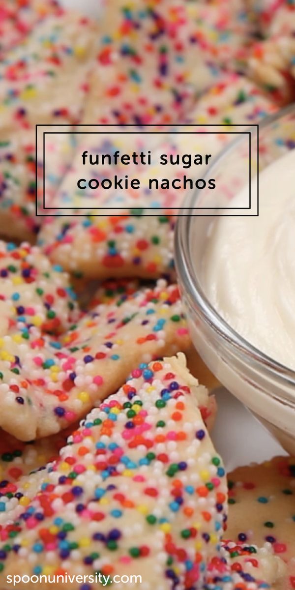 Funfetti Sugar Cookie Nachos