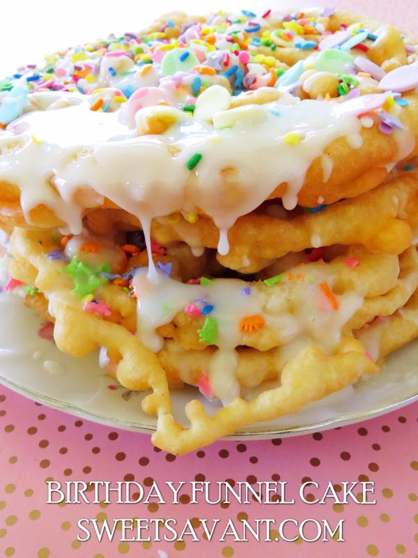 Funnel Cake Birthday Cake