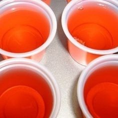 Fuzzy Navel Jello Shots