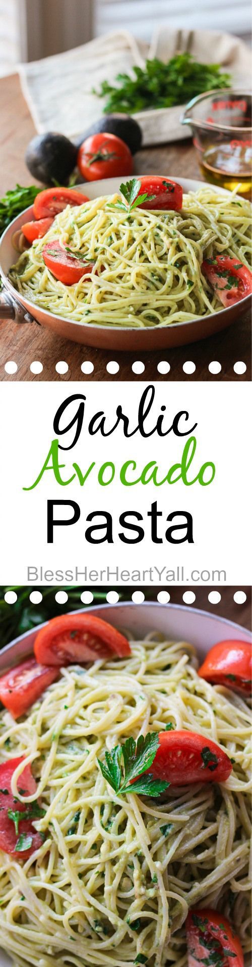 Garlic Avocado Pasta