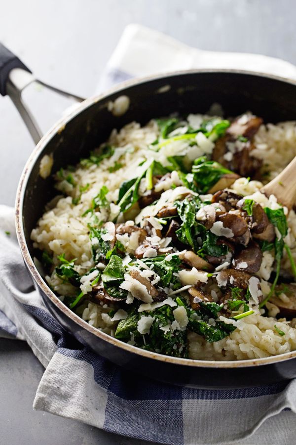 Garlic Butter Mushroom Risotto