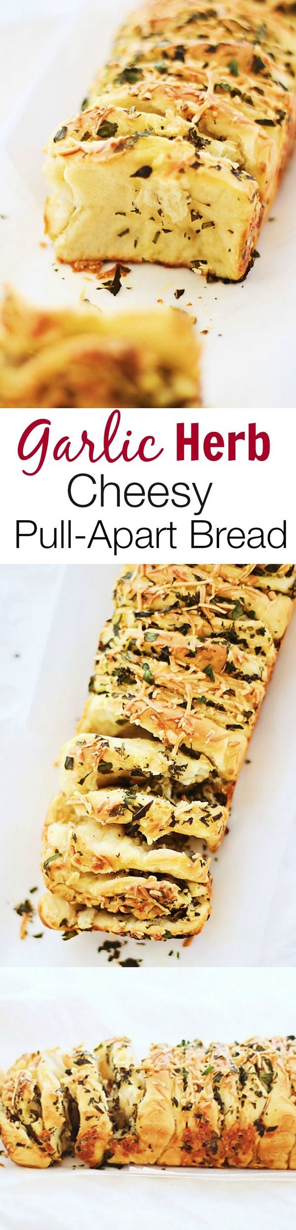 Garlic Herb and Cheese Pull Apart Bread