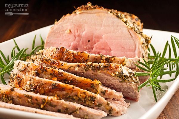 Garlic-Herb Crusted Boneless Pork Sirloin Roast