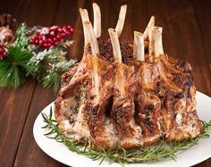 Garlic-Herb Crusted Crown Roast of Pork