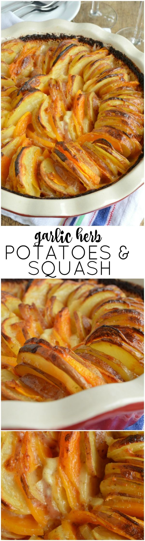 Garlic Herb Potatoes and Squash