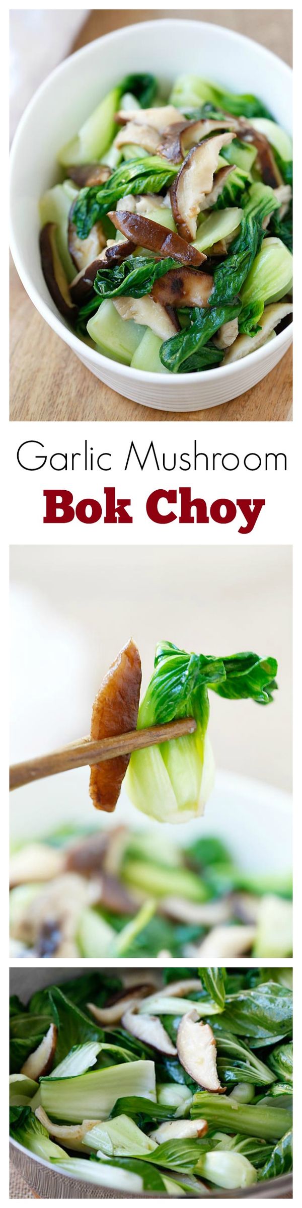 Garlic Mushroom Bok Choy