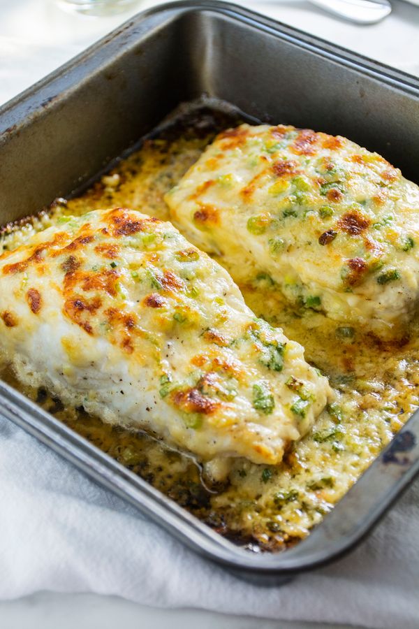 Garlic Parmesan Baked Halibut