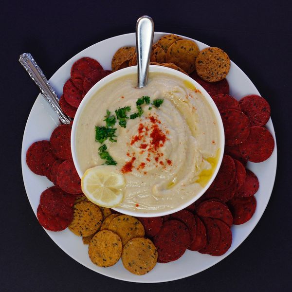 Garlic Sesame Red Lentil Hummus