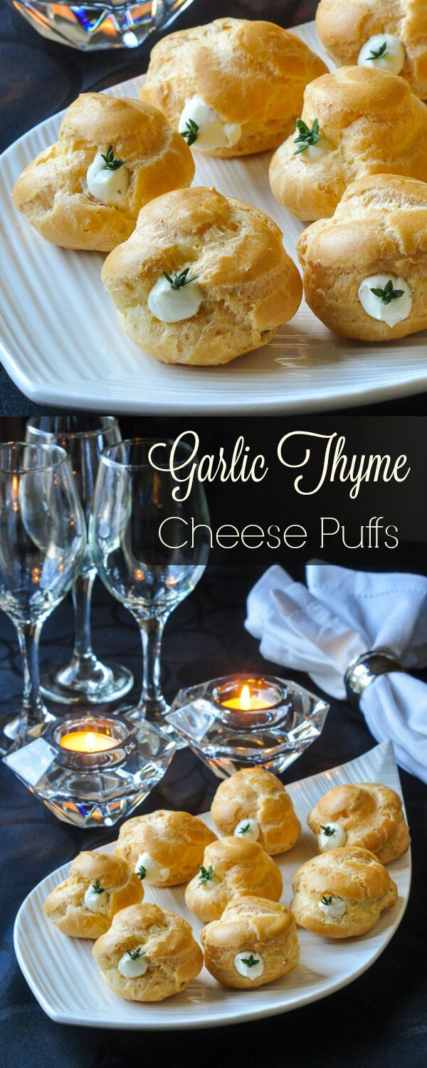 Garlic Thyme Cheese Puffs