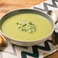 Garlicky Potato Leek Soup