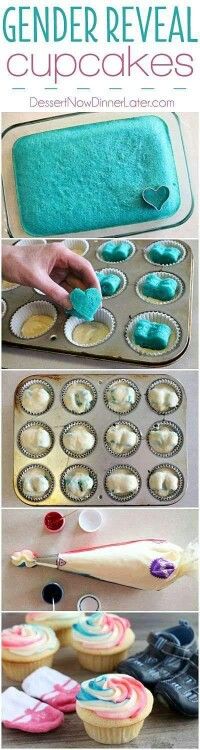 Gender Reveal Cupcakes