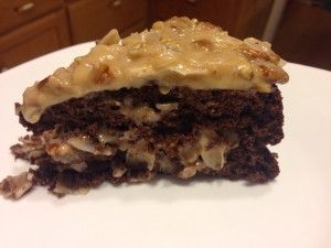 German Chocolate Cake (low-carb, sugar-free