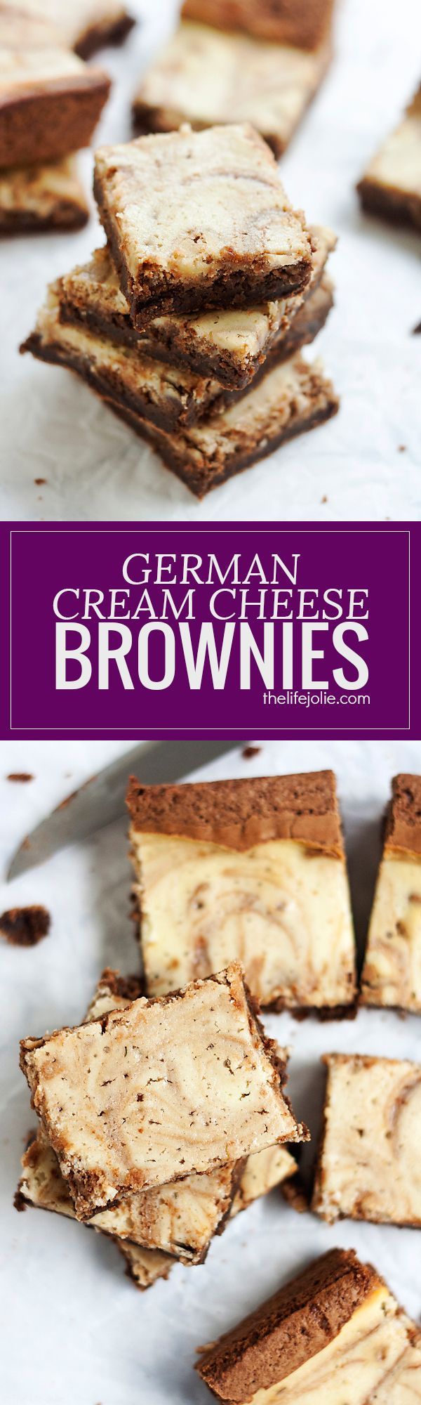 German Cream Cheese Brownies