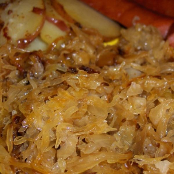 German Sauerkraut & Bratwurst & Bacon Onion Potatoes