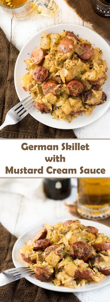 German Skillet with Mustard Cream Sauce